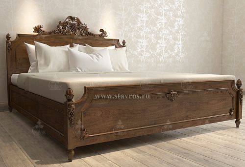 Мебель из массива дерева на заказ от производителя Ставрос. Фото шкафов, комодов, столов, кроватей и других изделий из массива дерева на заказ.